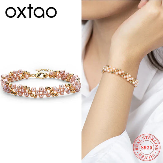 14K Gold Plated Pearl Bracelets for Women 5MM Cute Pearl Jewelry as Easter Basket Wedding Bridesmaid Gifts Jewelry Birthday Acc