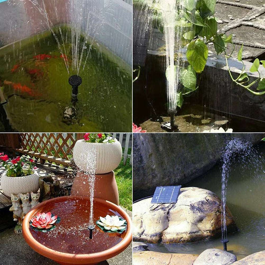 Solar Power Fountain Submersible Mini Solar Fountain Pump Floating Pond Pump for Bird Bathtub/Water Circulation Oxygenation