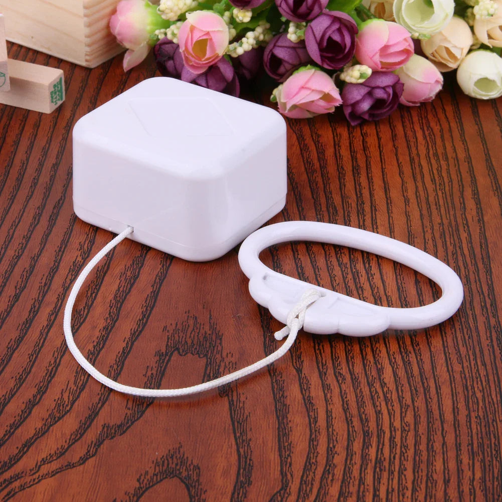 Pull String Music Box with Classic Lullaby Melody Plastic Music Box Mechanical Winding System Wind Up Music Box for Boys Girls