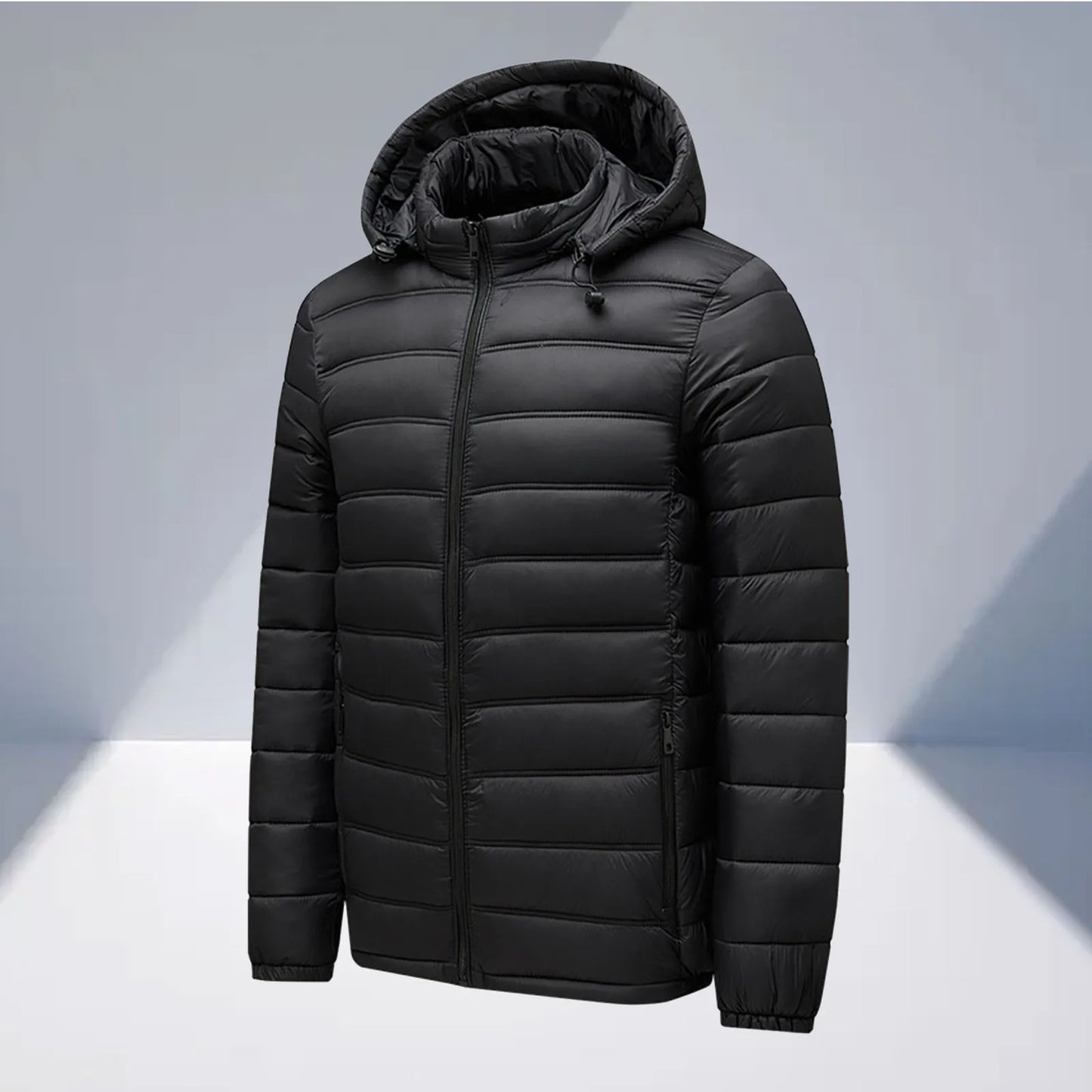 Men's Thick Coat Autumn And Winter Cotton Padded Jacket With Hooded Detachable Zipper Winter Hooded Jacket Men's Full Zip Tops