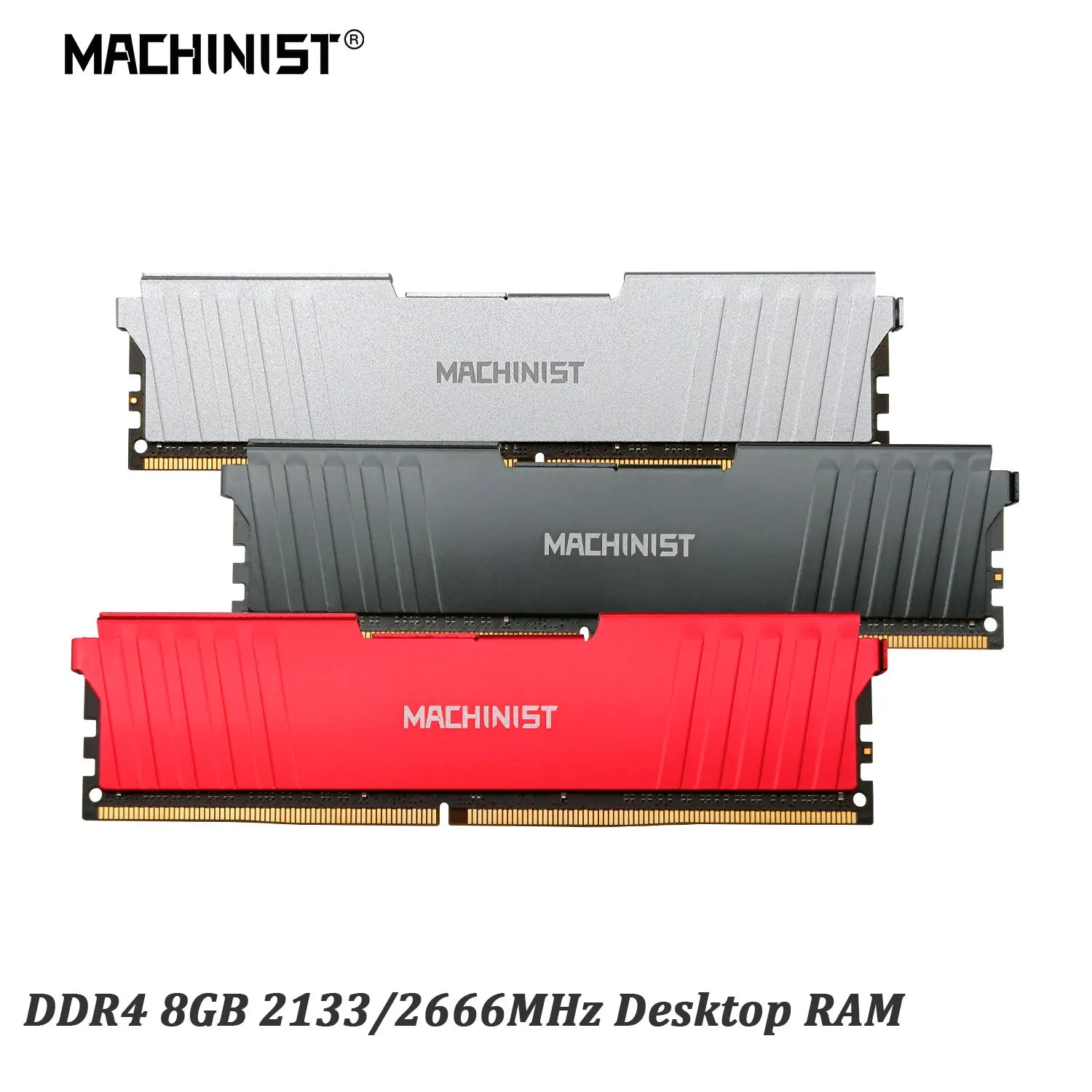 MACHINIST Memory DDR4 RAM 8GB NON-ECC Memory Ram 2666/2133MHZ Memory Desktop Dimm with Heat Sink