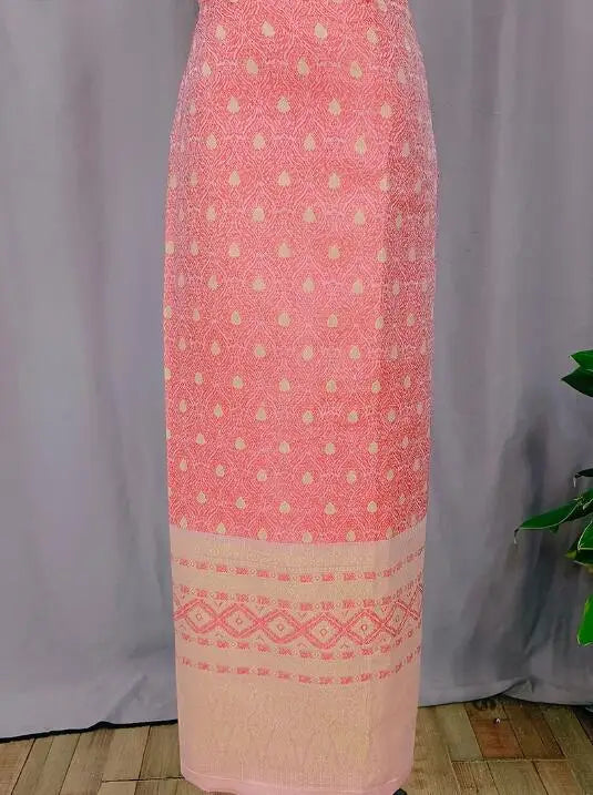 Thailand Womenkirt Summer Long Longji Tube Dress Tradition Sarong Ethnic style Dance