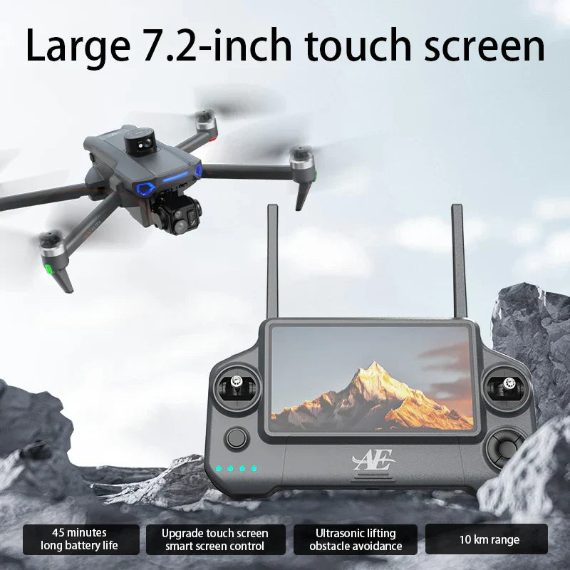 AE301 Max 6000M LCD SC GPS Drone 8K Dual Camera 6G Wifi FPV 3-Axis Gimbal Professional Obstacle Avoidance Quadcopter RC Dron Toy