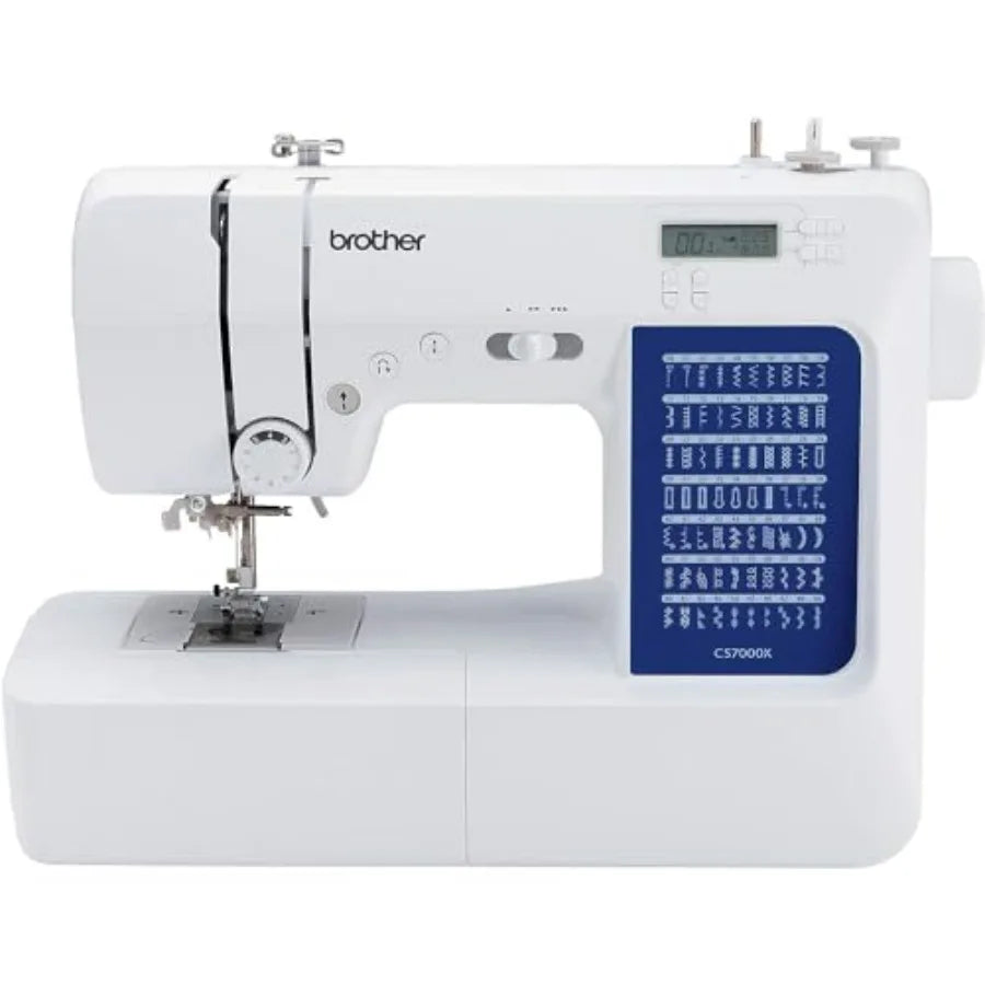 Cs7000X Computerized Sewing And Quilting Machine With 70 Built-In Stitches Lcd Display Wide Table 10 Included Feet White
