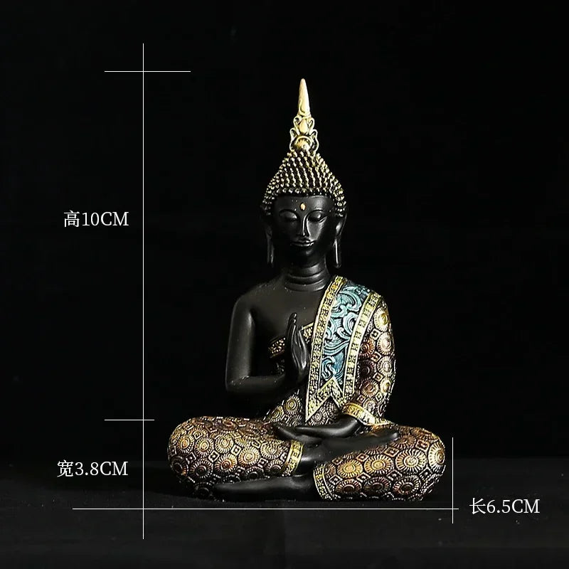 Large Green Resin Buddha Statue β Thailand-Inspired Handmade Buddhism & Fengshui Figurine