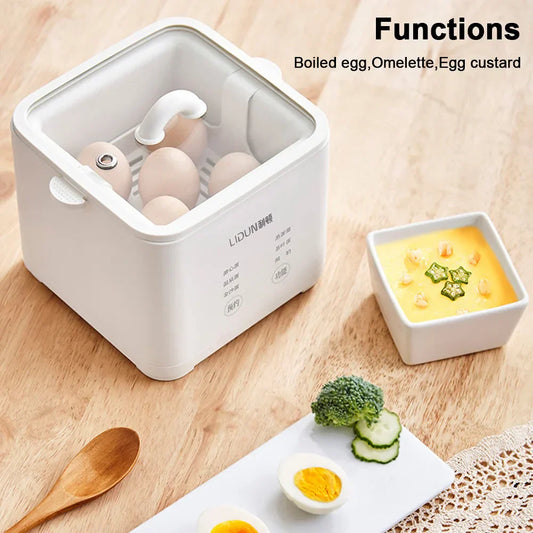 220V Home Appointment Breakfast Machine 300W Automatic Steamed Boil Breakfast Machine Reservation Soft Boiled Eggs Cooker