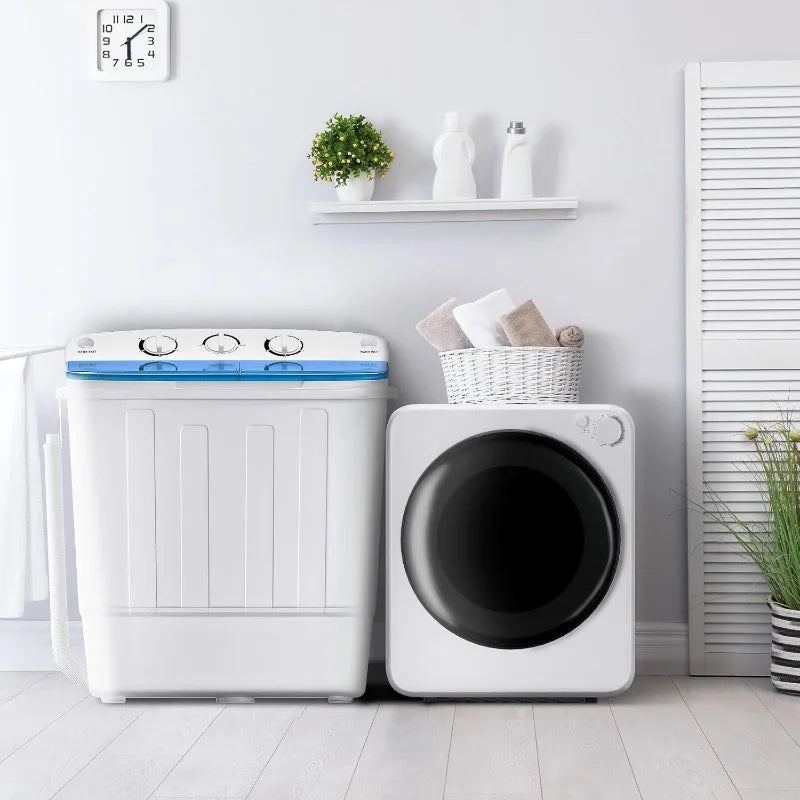 Portable Washer And Dryer Combo Set, 32 Lbs Portable Clothes Dryers, 5 Drying Modes, 18 Lbs Fully Automatic Washing Machine