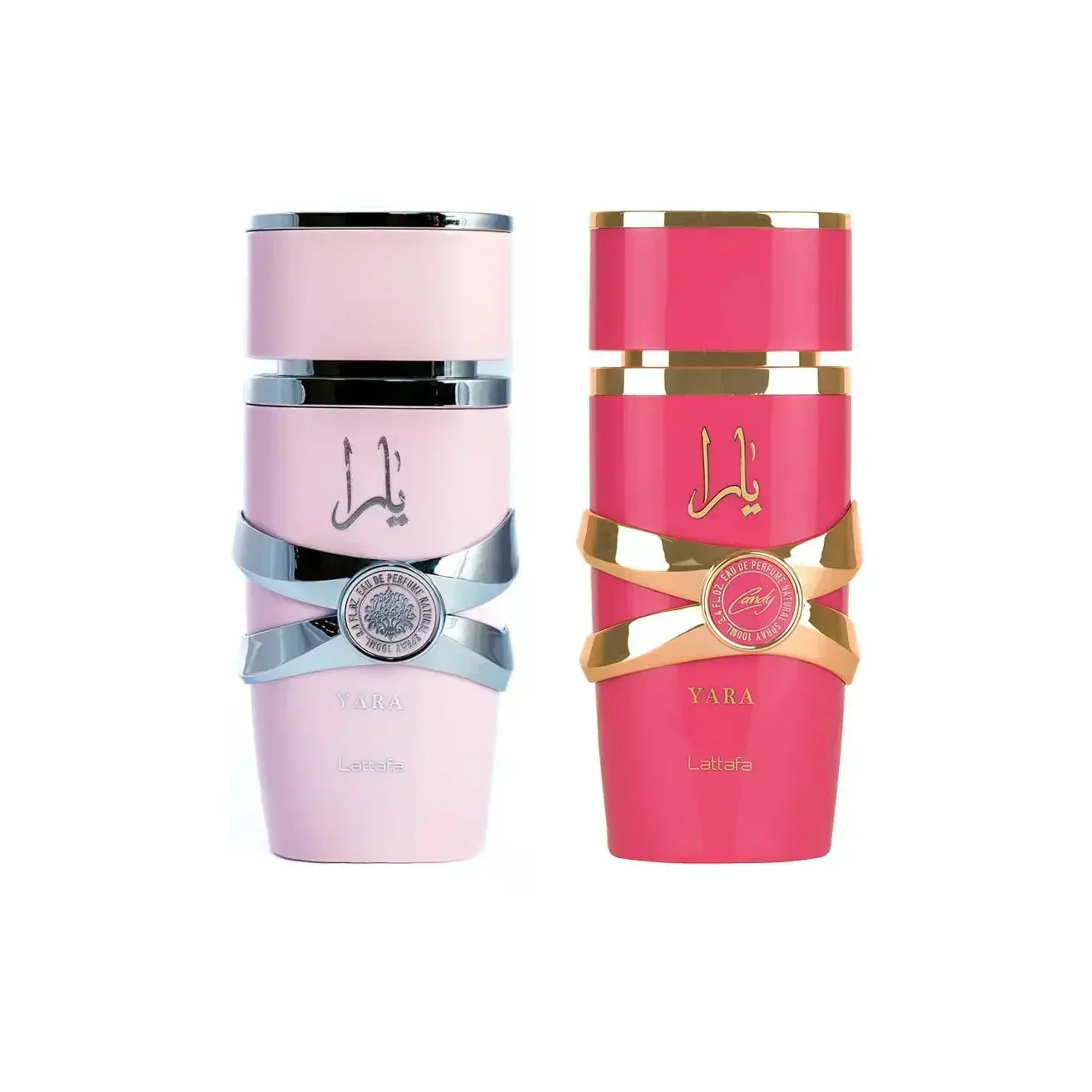 2 Piece Set For Women (3.4 Ounce Yara Eau De Parfum Spray + 3.4 Ounce Yara Candy Eau De Parfum Spray)