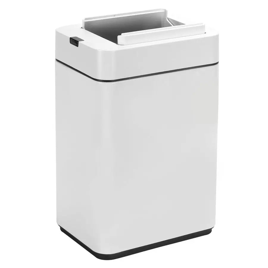 Bathroom Trash Can With Lid 2.6 Gallon Smart Trash Can Slim Motion Sensor Garbage Can Automatic Stainless Steel Wastebasket Bath