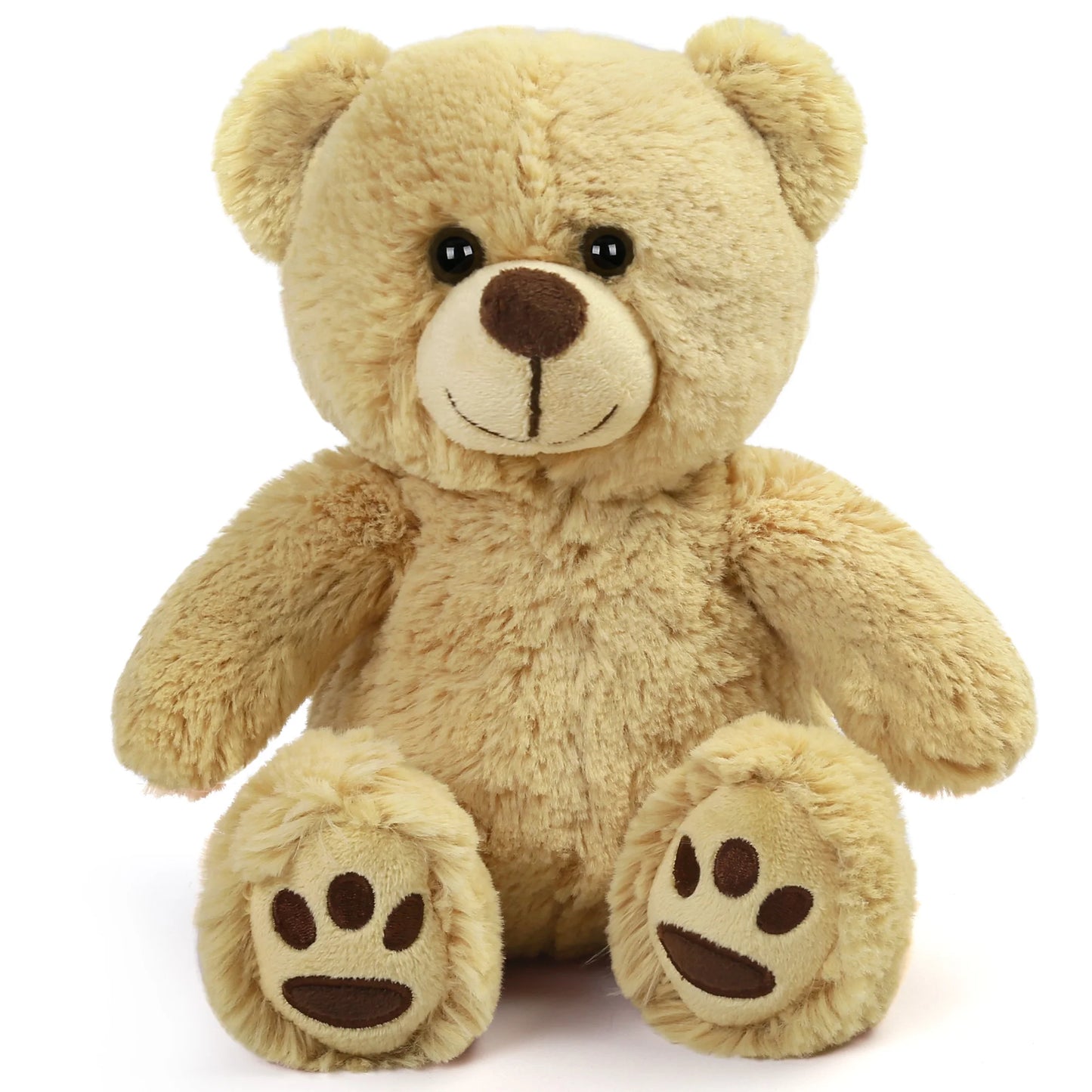 8'' Teddy Bear Stuffed Animals Brown Teddy Bear Plush Toy, Soft Plush Gifts For Kids Baby Toddlers On Baby Shower Christmas Gift