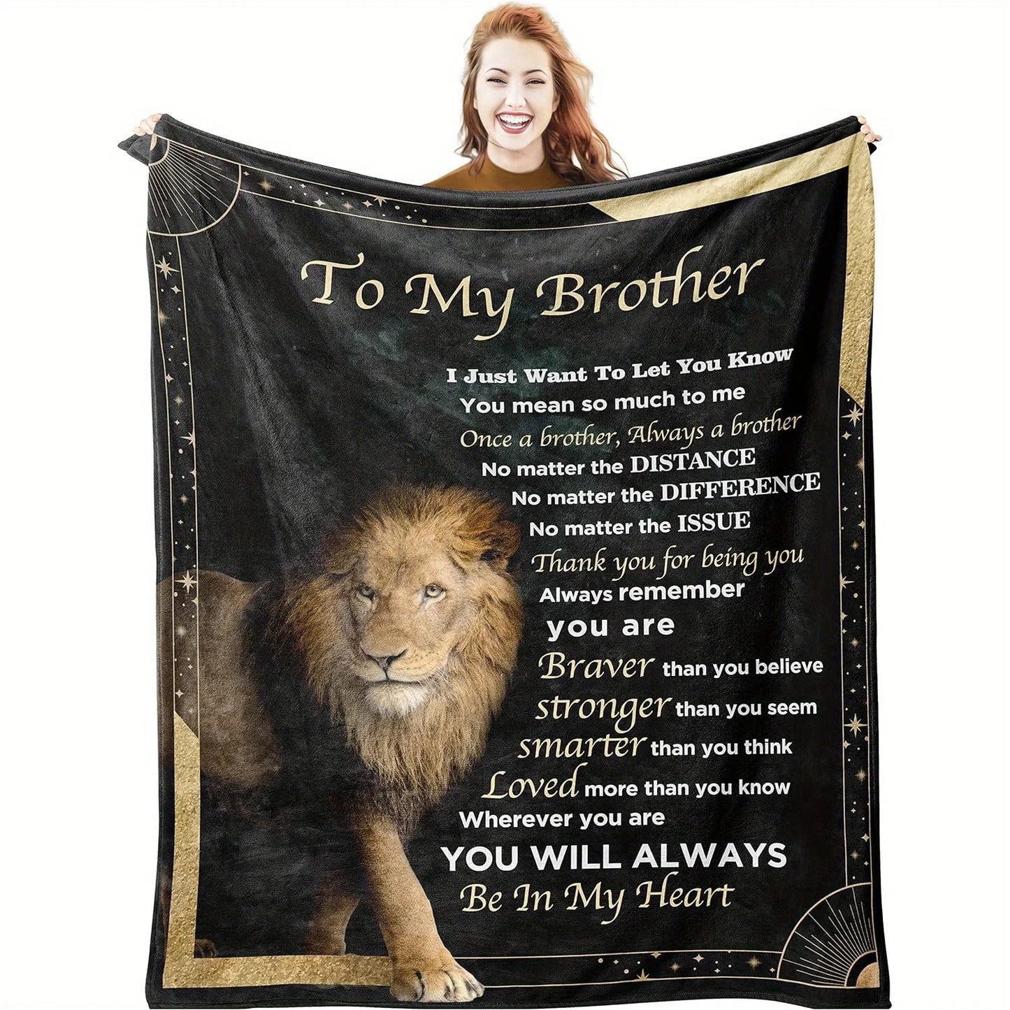 Blanket For Brother Soft Flannel Sofa Blanket Tv Throw Blanket Memorial Gift Blanket One Piece