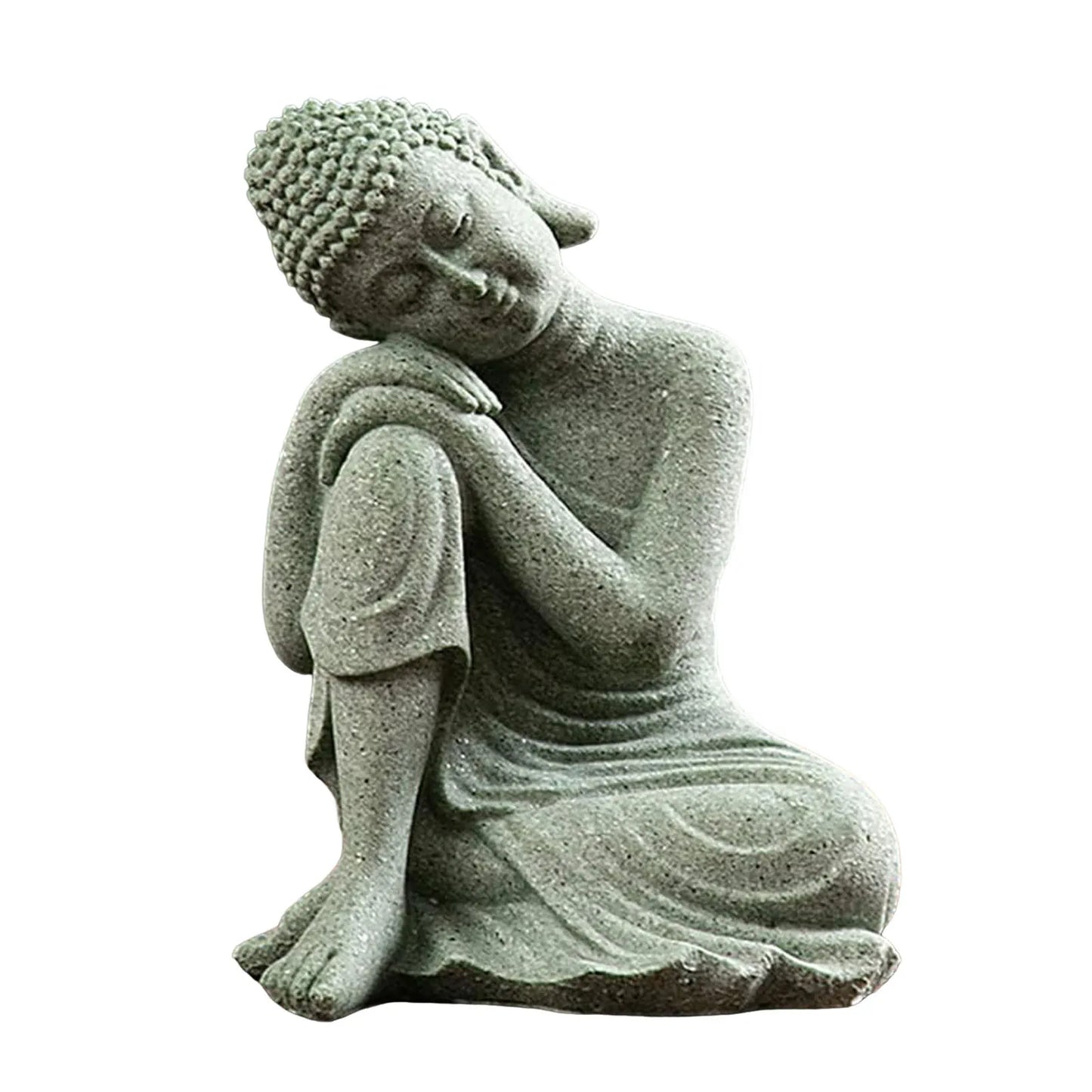 Stone Buddha Statue Ornaments Creative Craft Tabletop Statue For Birthday Gifts New Year'S Gifts