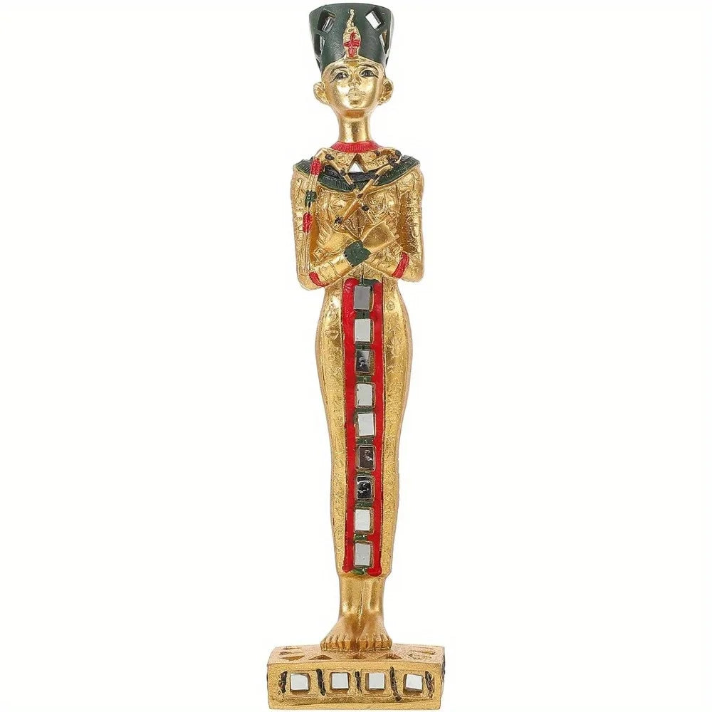 Ancient Egypt Figurines, Mini Egyptian Models Miniature Egyptian Pharaoh Anubis Statue Resin Sculpture Collectible