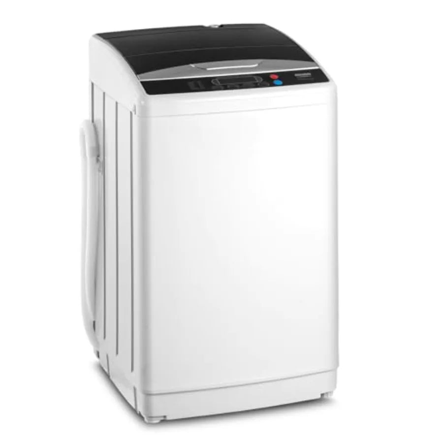 25Lbs Portable Fullautomatic Electric Washing Machine With Stainless Steel Drum Compact Compact Washer And Spin Dryer Combo Fea