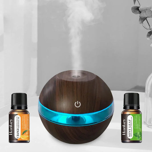 Not Just a Humidifier  Wood Finish 300ml Diffuser with Smart Controls & Mood Lighting for Modern Homes