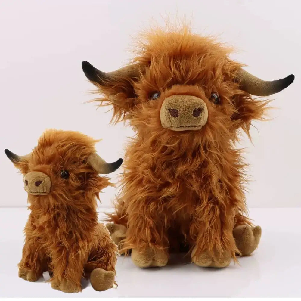 Simulation Land Cow Plush Animal Doll Soft Stuffed Land Cow Plush Toy Kawaii Kids Baby Gifts Toy Home Room Decor