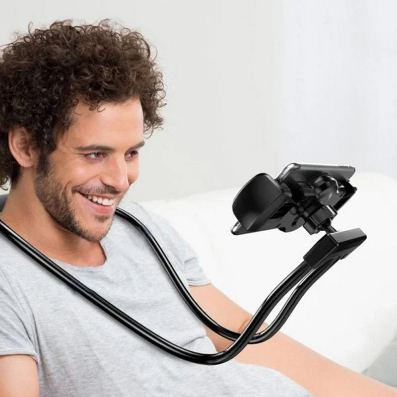 Flexible Mobile Phone Holder Hanging Neck Lazy Necklace Bracket Bed 360 Degree Phones Holder Stand For Iphone Xiaomi Samsung