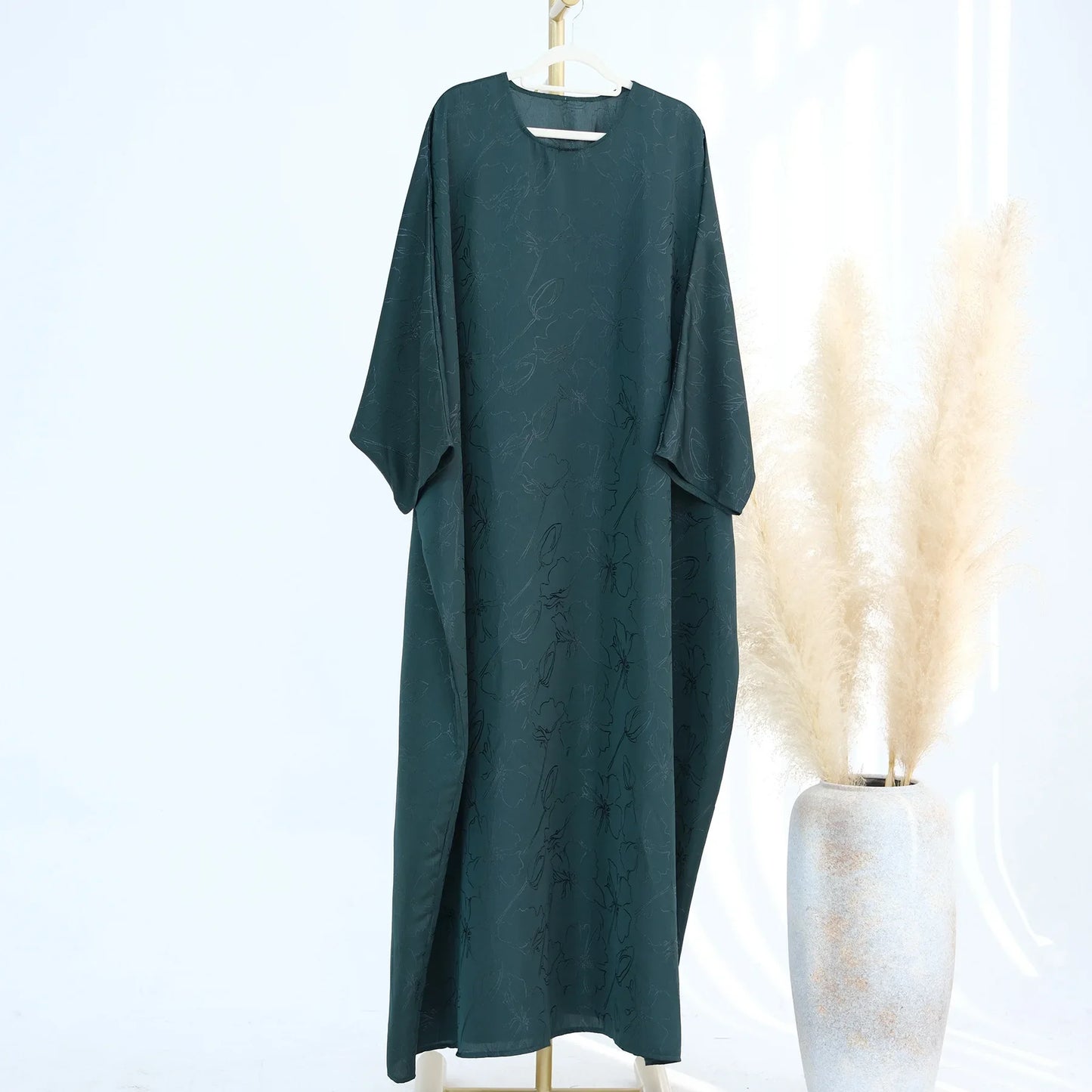 Luxury 2 Piece Muslim Outift Sets For WoMen Ramadan Dubai Hijab Abaya Dress Islamic Party Kaftan Robe Elegant Turkey Gown 2025