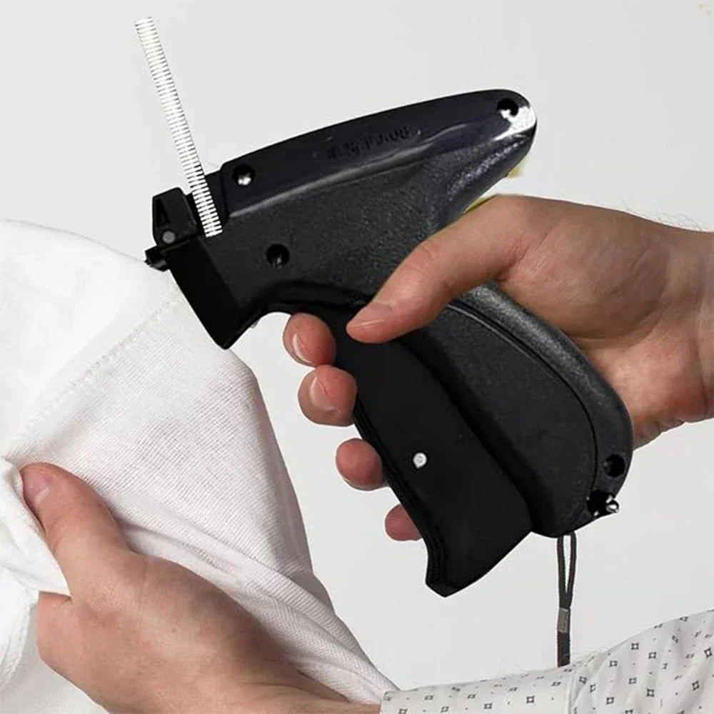 Fast Fuser Clothes Labelling Gun with 6 Needles - Micro Tagging Stitch Tool & Mini Garment Sewing Machine