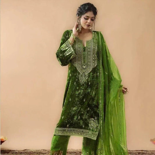 Designer India Pakistan Salwar Kameez Bollywood Dress Party Suit Wedding