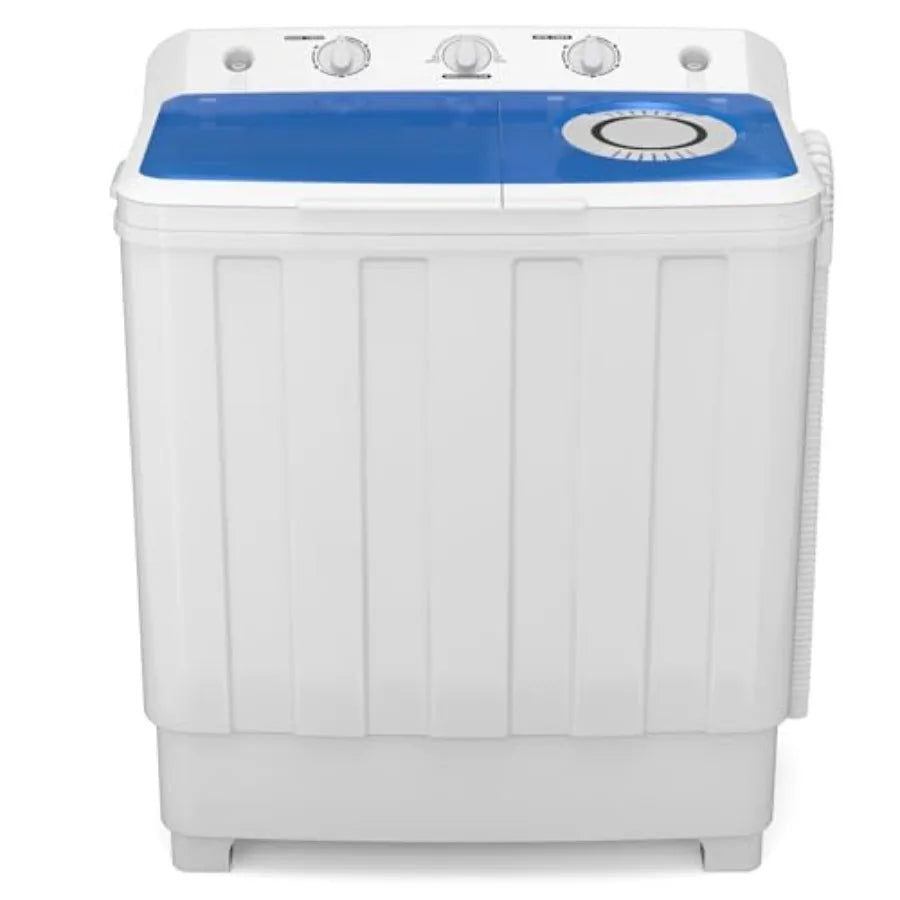 Compact Portable Washing Machine 28Lbs Twin Tub Laundry Washer With Built-In Drain Pump For Small Apartments Dorms And Rv Livin