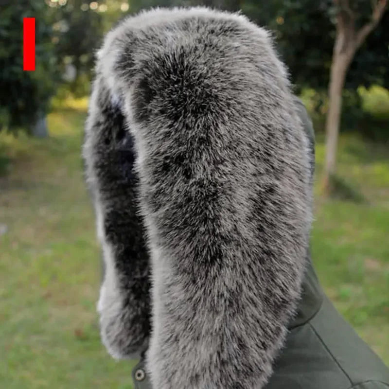 Fur Collar Faux Fur Trim Hoodie Winter Coat Fur Collar Fur For Hood Collar Shawl Down Coat Hood Fur Decor Warm Scarf
