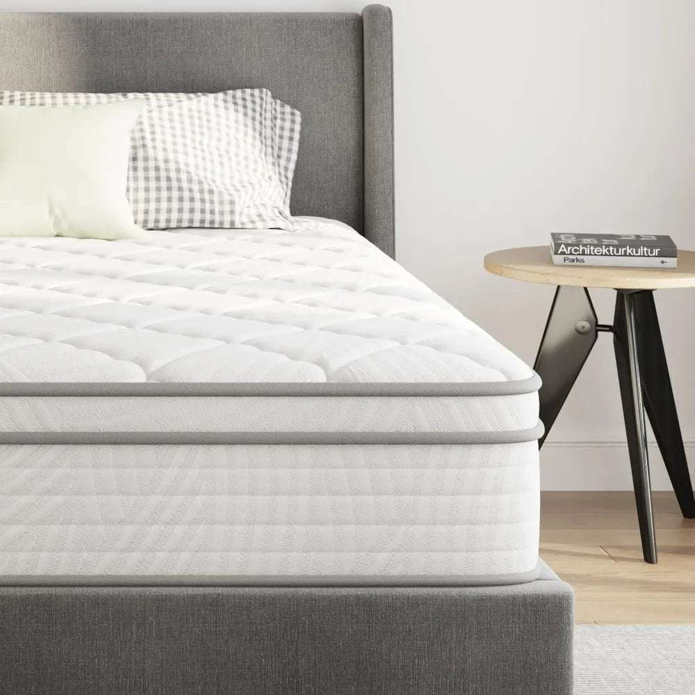 10" Queen Size Mattress, Hybrid Mattress Queen Size with Comfortable Foam & Individually Pocket Spring,Queen Mattress in Box