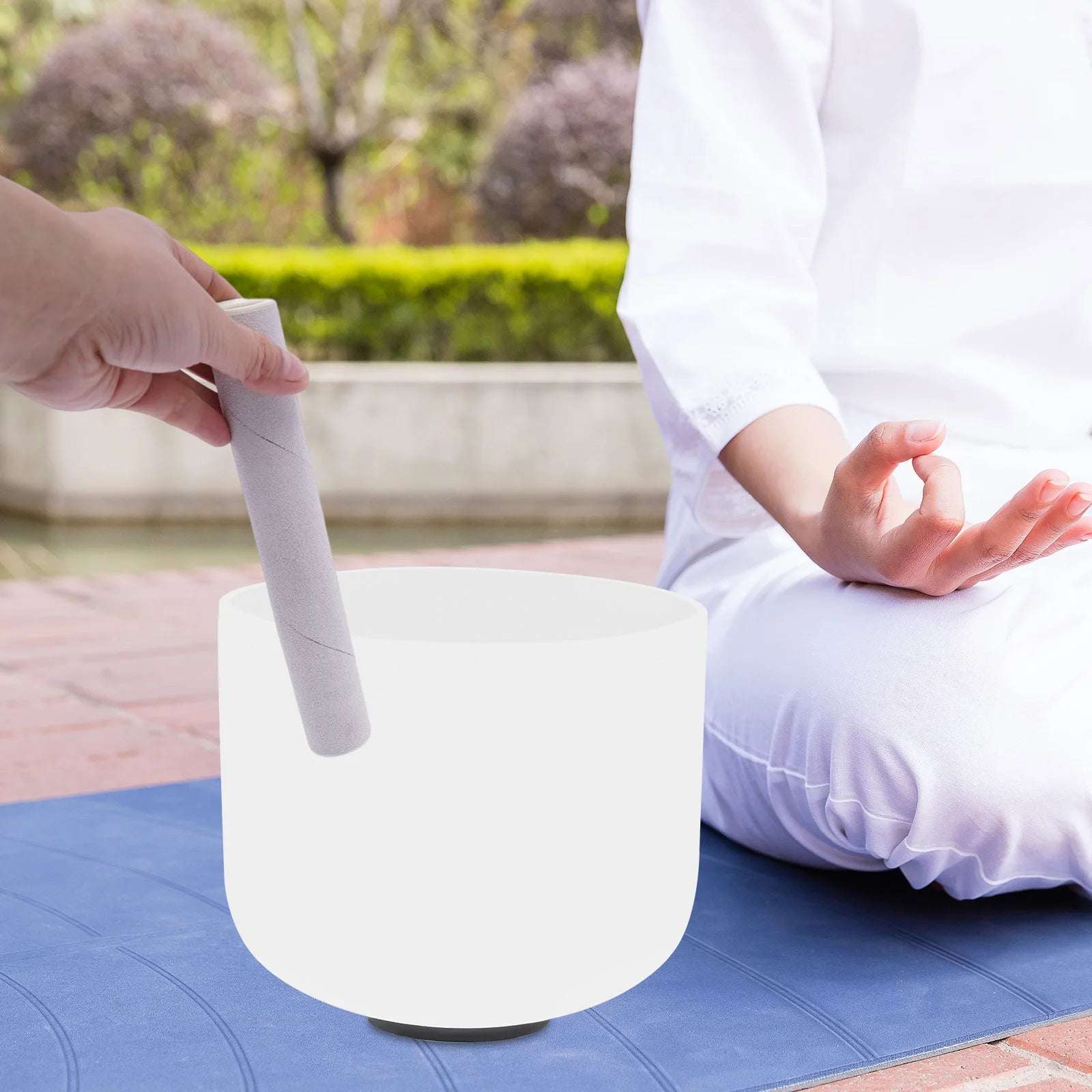 Crystal Bowl Music Bowl 8 inches Meditation Therapy Sound Healing Bath