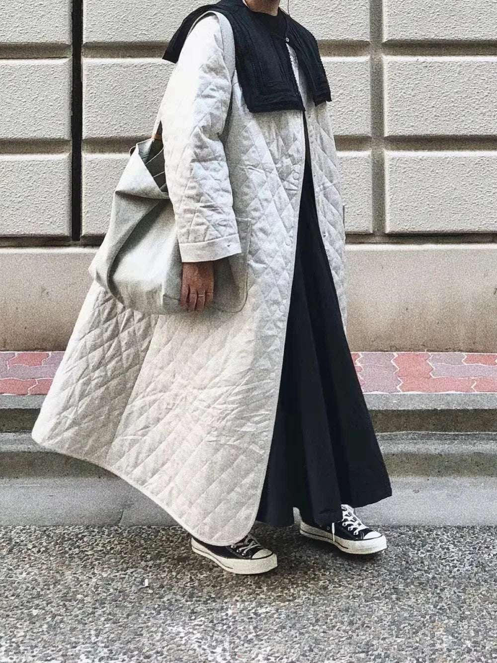 Loose Long Casual Women'S Plaid Jacket Women'S Winter Coat 2025 Fashion Half Season Solid Color Women'S Padded Parka Coat Thin