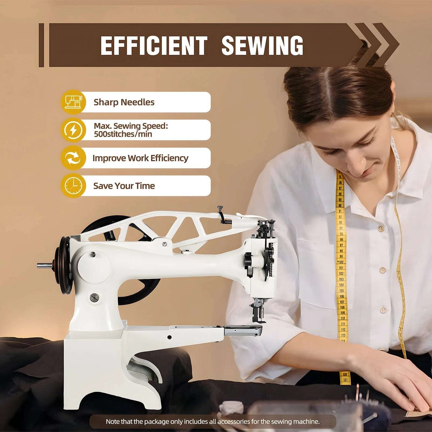 Leather Patcher Shoe Repair Machine, Manual Industrial Leather Sewing Machine Hand Crank Shoe Repair Textile Set Kit