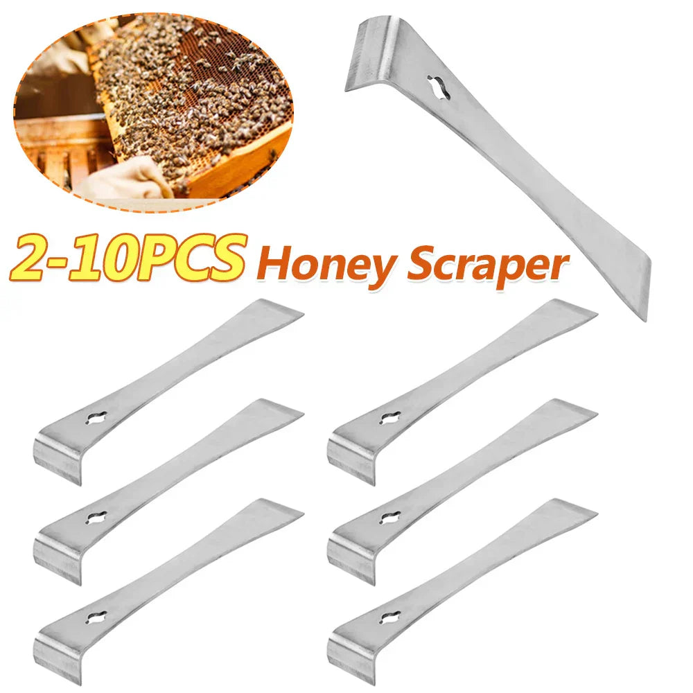 Multifunctional Honey Bee Scraper Stainless Steel With Hanging Hole Hive Bee Knife Equipment Beekeeping Accessory