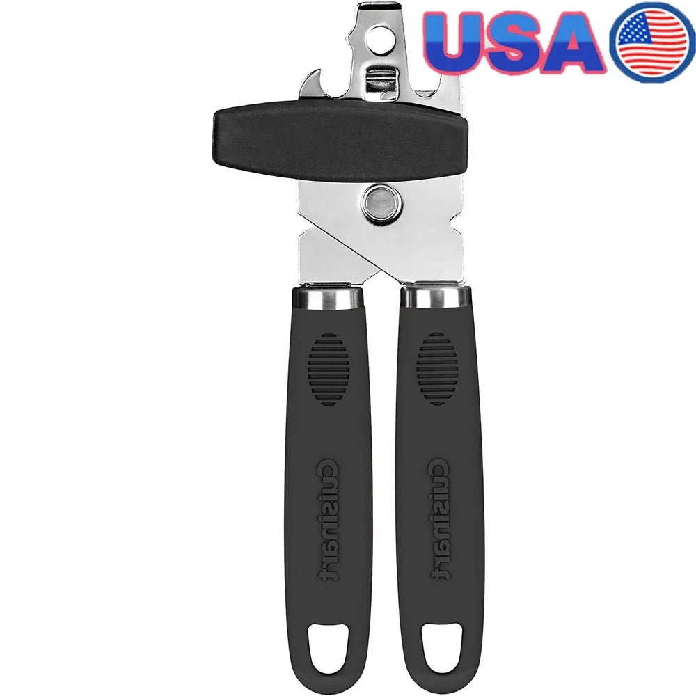 Ergonomic Can Opener with Stainless Steel Blade Nonstick Safe Dishwasher Safe Bottle Opener Kitchen Gadget Tool