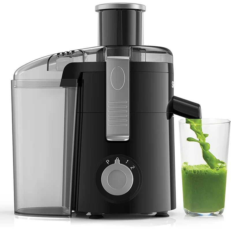 Sifene Compact Centrifugal Juicer With 3-Speed Settings, Fast Juicer Machine For Fruit & Veggie, Easy To Clean, Bpa , Black