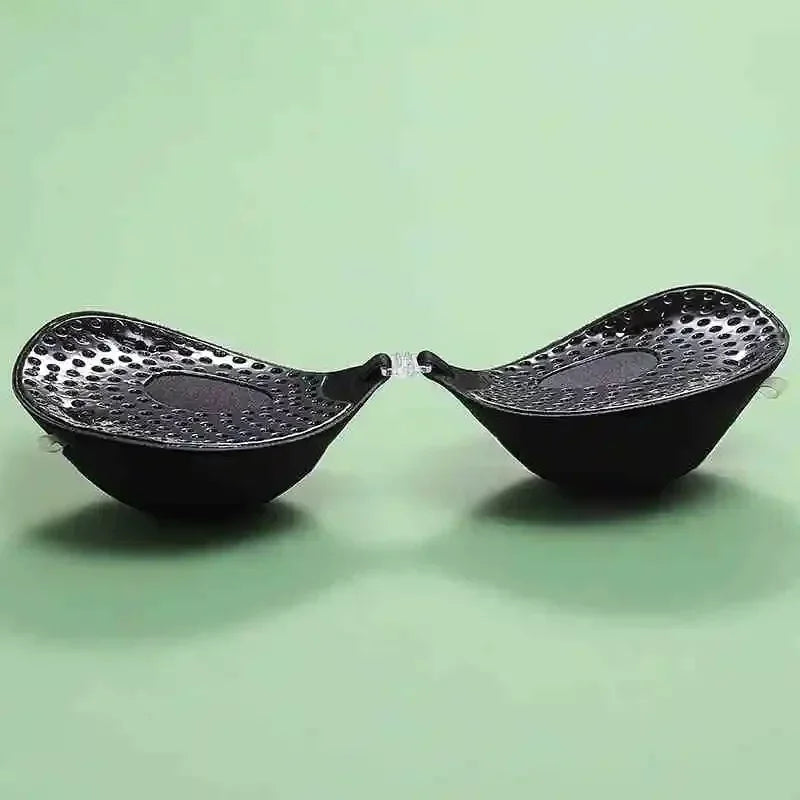 Thicken 5Cm Gorgeous WoMen Breathable Adhesive Bra Silicone Nipple Tape Front Push Up Bra Reusable Invisible Strapless Chest Sticker