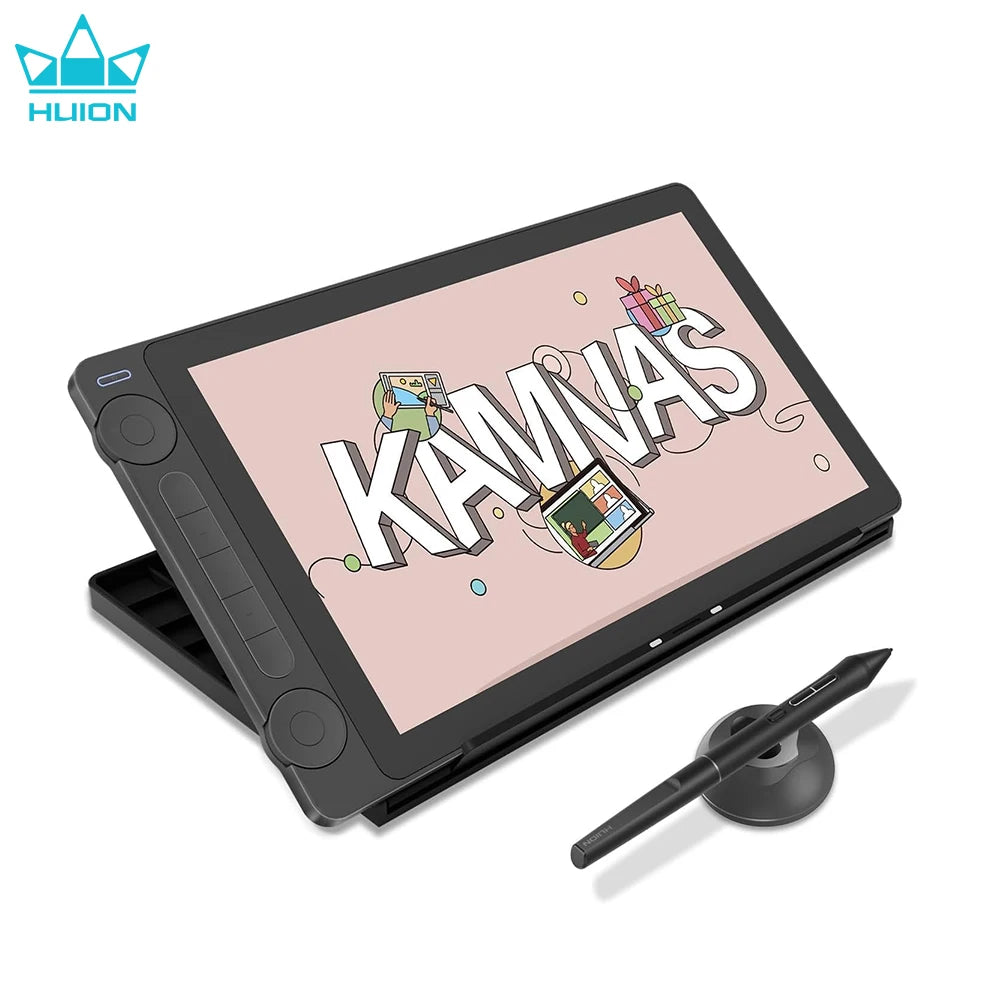 Huion 13 Inch Graphics Tablet With Screen Kamvas 13 And Gen3 Upgraded Monitor 16K Levels Pressure Pen Pentech 4.0