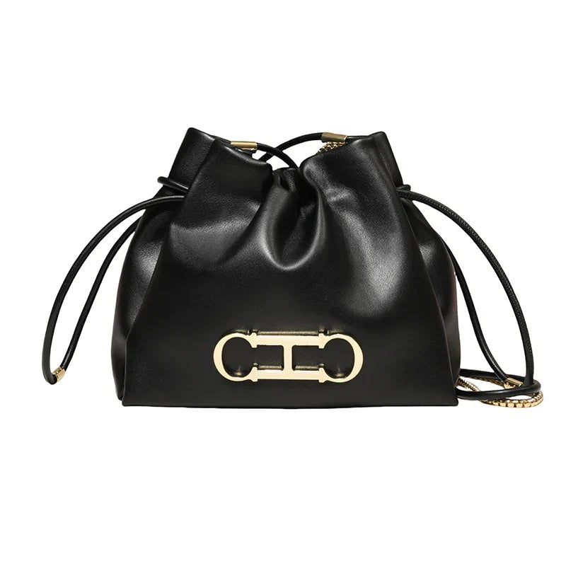 CH Casual Style Daily Ladies Small Bag High Quality Solid Color Design Ladies Shoulder Bag Premium Sense Ladies Commuter Bag