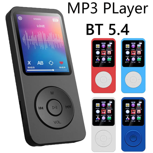 MP3 Player Built-in Speaker HiFi Lossless Music Player Bluetooth 5.4 Speaker Student Walkman Support FM Radio E-Book Recording