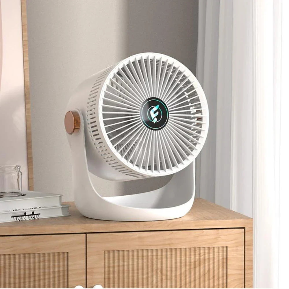 Wall-Mounted Charging Electric Fan, Dual-Purpose Air Circulation Floor Fan, Smart Home