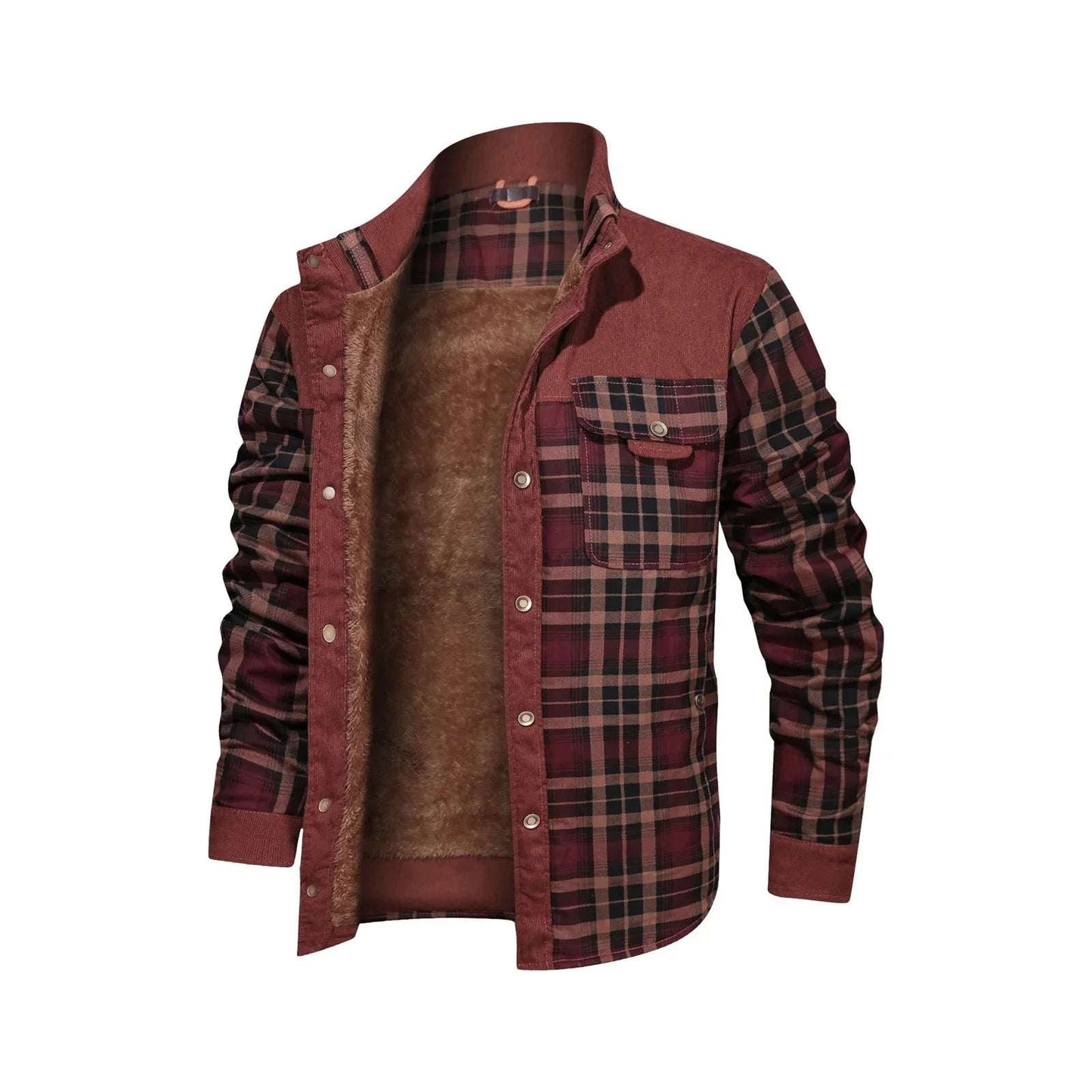 Men'S Fleece Thickened Military Coat Autumn Winter Coat Men'S Brand Clothing