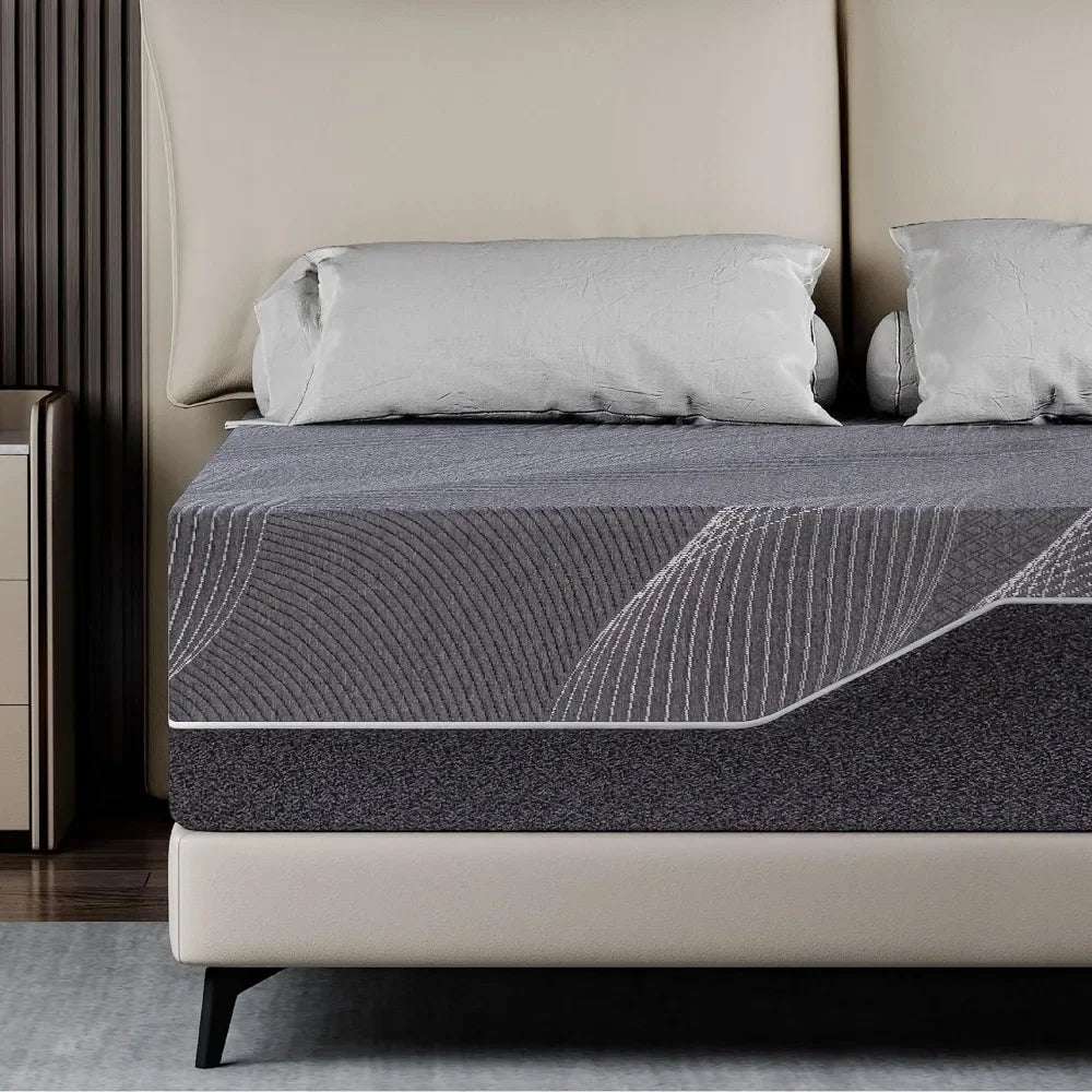 Queen Memory Foam Mattress 14 ", Liquid Gel Mattress For Cool Sleep And Relieve Pressure, Bed In A Box