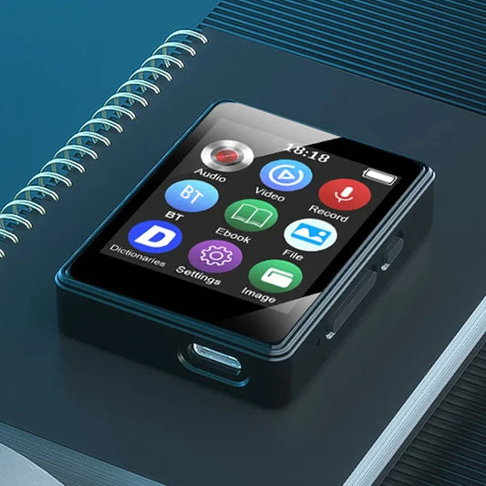 8/16/32/64GB Portable MP3 Player HiFi Bluetooth-Compatible 5.0 MP3 Music Player 1.8inch Screen Sports MP3 Player Gift for Kids