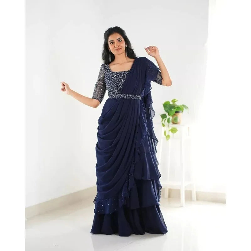 Saree Blouse Sari India PakistanI Wedding Designer Bollywoo Party Ready To Wear