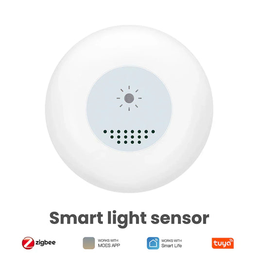 Tuya Zigbee Light Sensor Luminance Sensor APP Control Illumination Brightness Detector Smart Home Light Detector