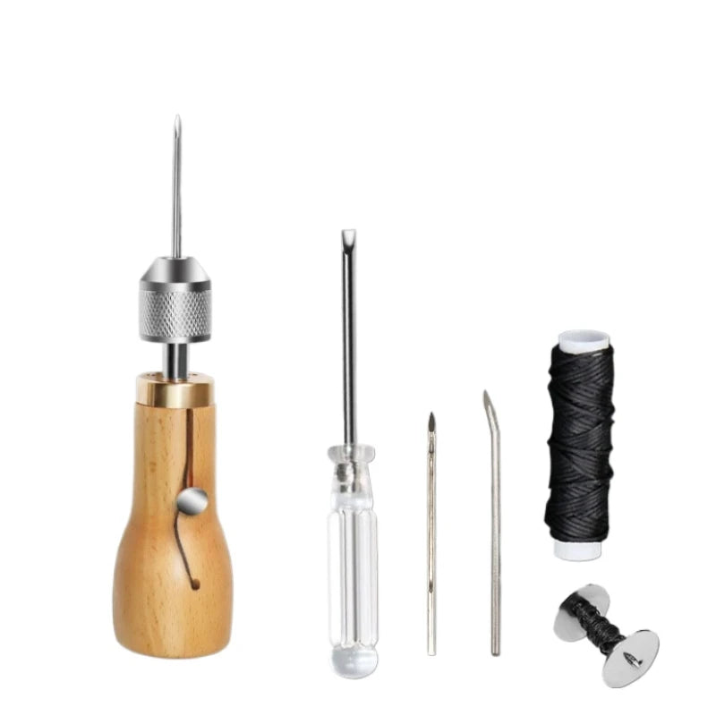 Diy Leather Sewing Waxed Thread Hand Sewing Tools Leather Craft Edge Stitching Belt Strips Shoemaker Canvas Repair Tools