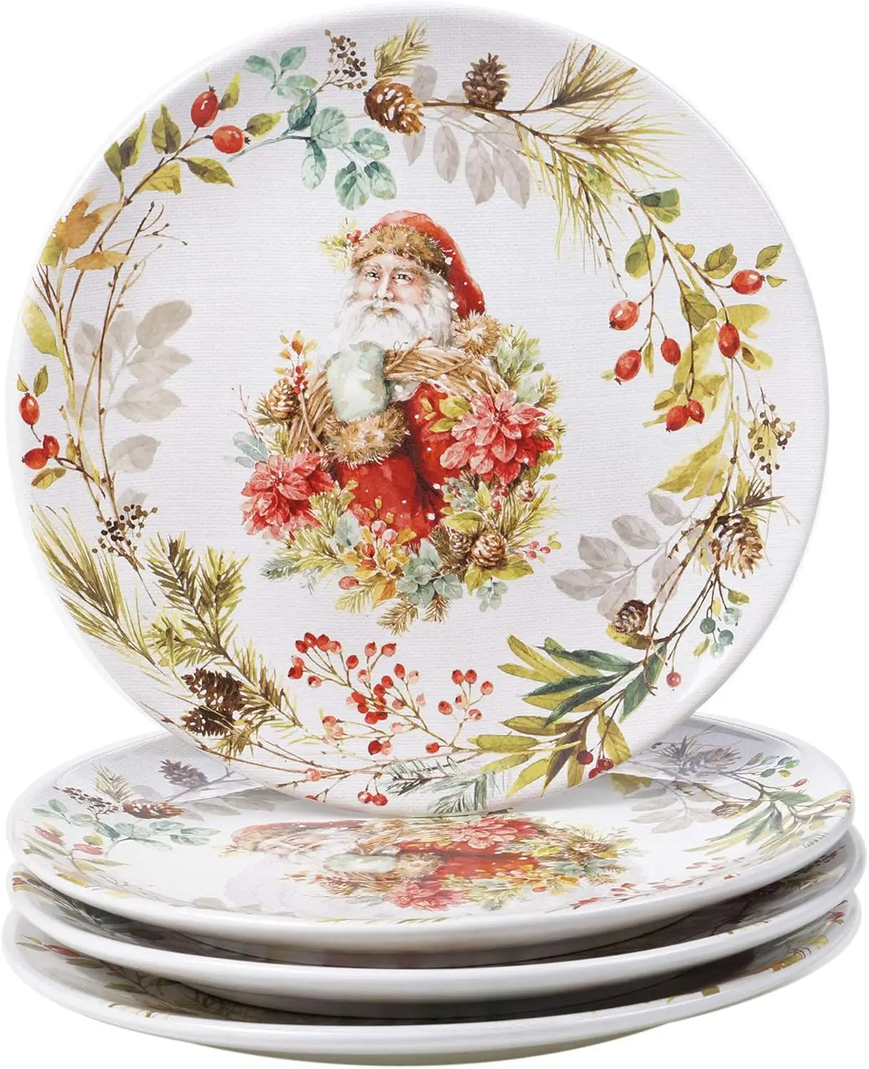 Christmas Story 11" Dinner Plates, Multicolored, Large,Set Of 4