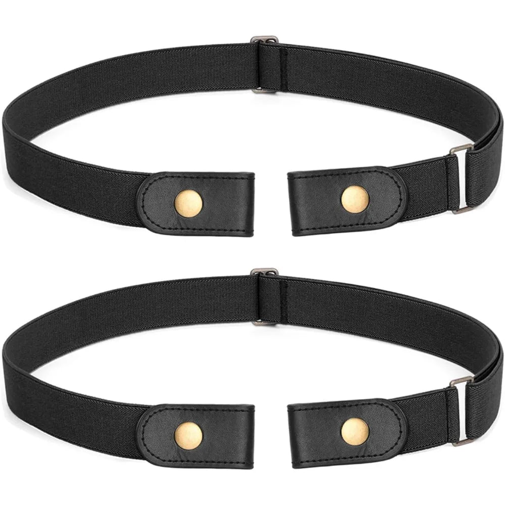 No Buckle Stretch Belt for Women and Men Elastic Waist Belt up to 72 Inches for Jeans Pants