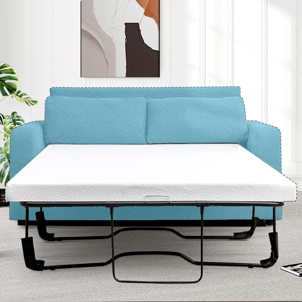 Gel Memory Foam Replacement Mattress For Sleeper Sofa And Couch Beds, 4 ", Fiberglass-And Washable Cover, U.S. Standard