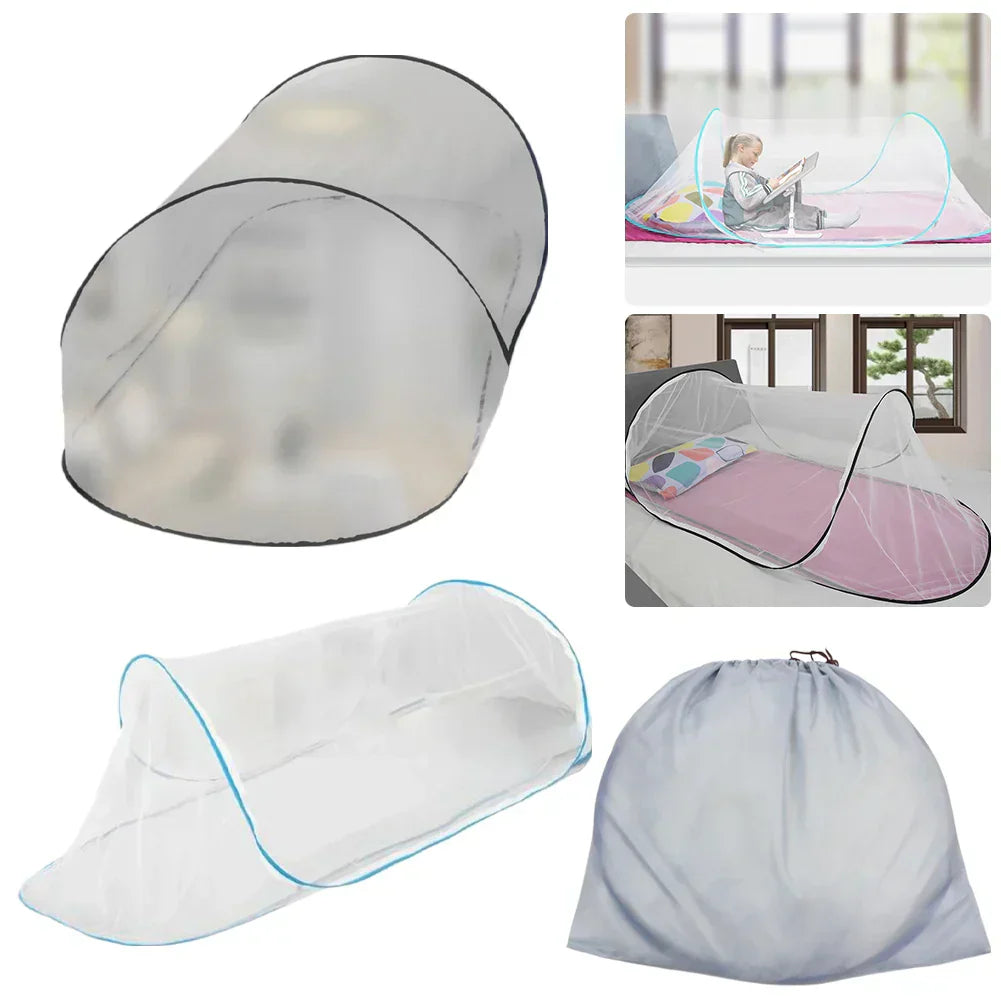 Travel Mosquito Net with Zipper Outdoor Camping Mosquito Net Portable Folding Mosquito Netting for Baby Adults Trip