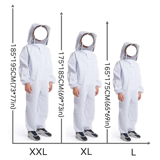 Professional Beekeepers Clothes Full Body Beekeeping Clothes Protection Beekeeping Suit Safty Veil Unisex Children Protective