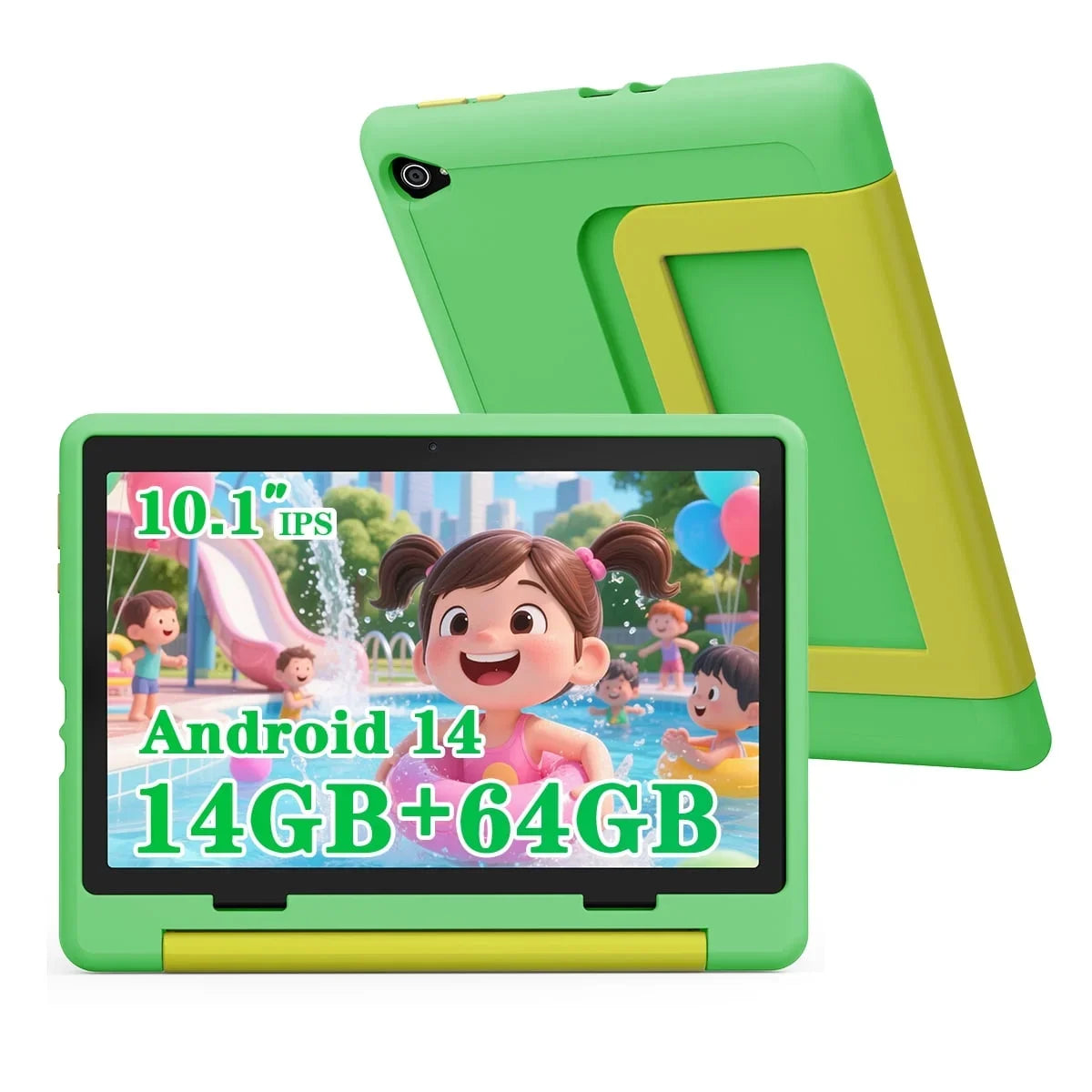 Urao 10 Inch Kids Tablet For Study Education Octa Core 14Gb Ram 64Gb Rom 1Tb Expandable With Case For Ages 3-12 Children Gifts